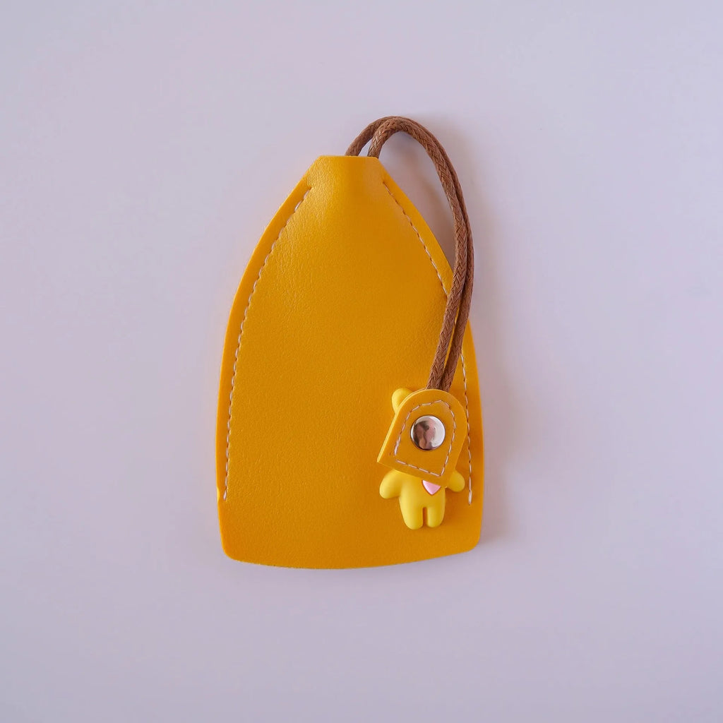 Universal car key case wallet in five colours showing key and card storage compartments