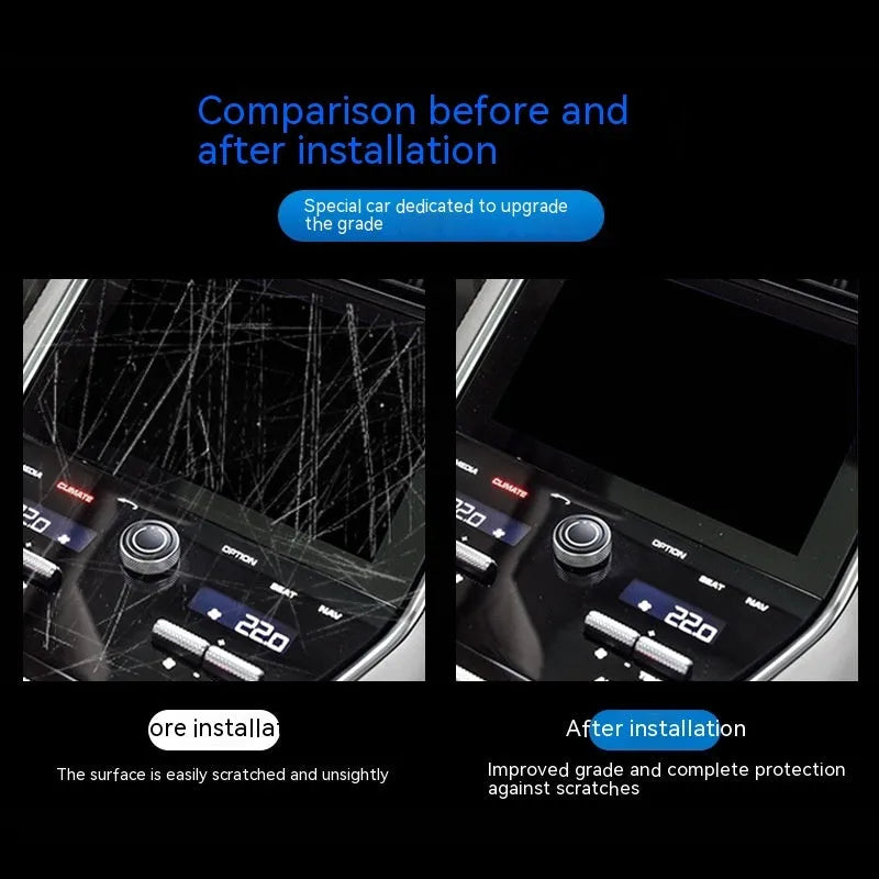 Transparent TPU protective film for BMW 3 Series dashboard and centre console, 2014-2020 models.
