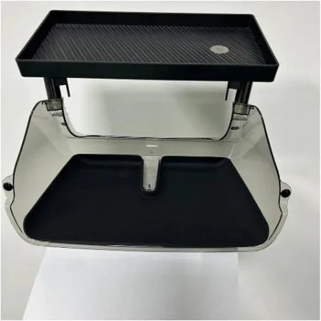 Tesla Model 3 and Y under-screen storage organiser box with ETC card slot in black ABS plastic