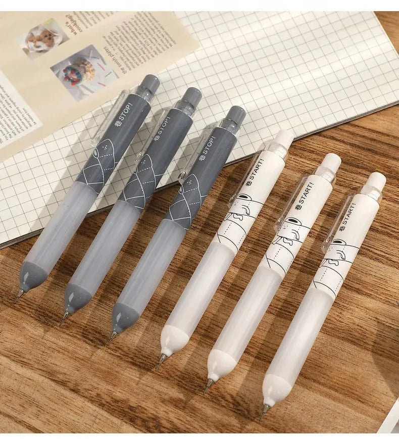 Activity 0.5mm automatic pencil with cloud grip in black and white colours