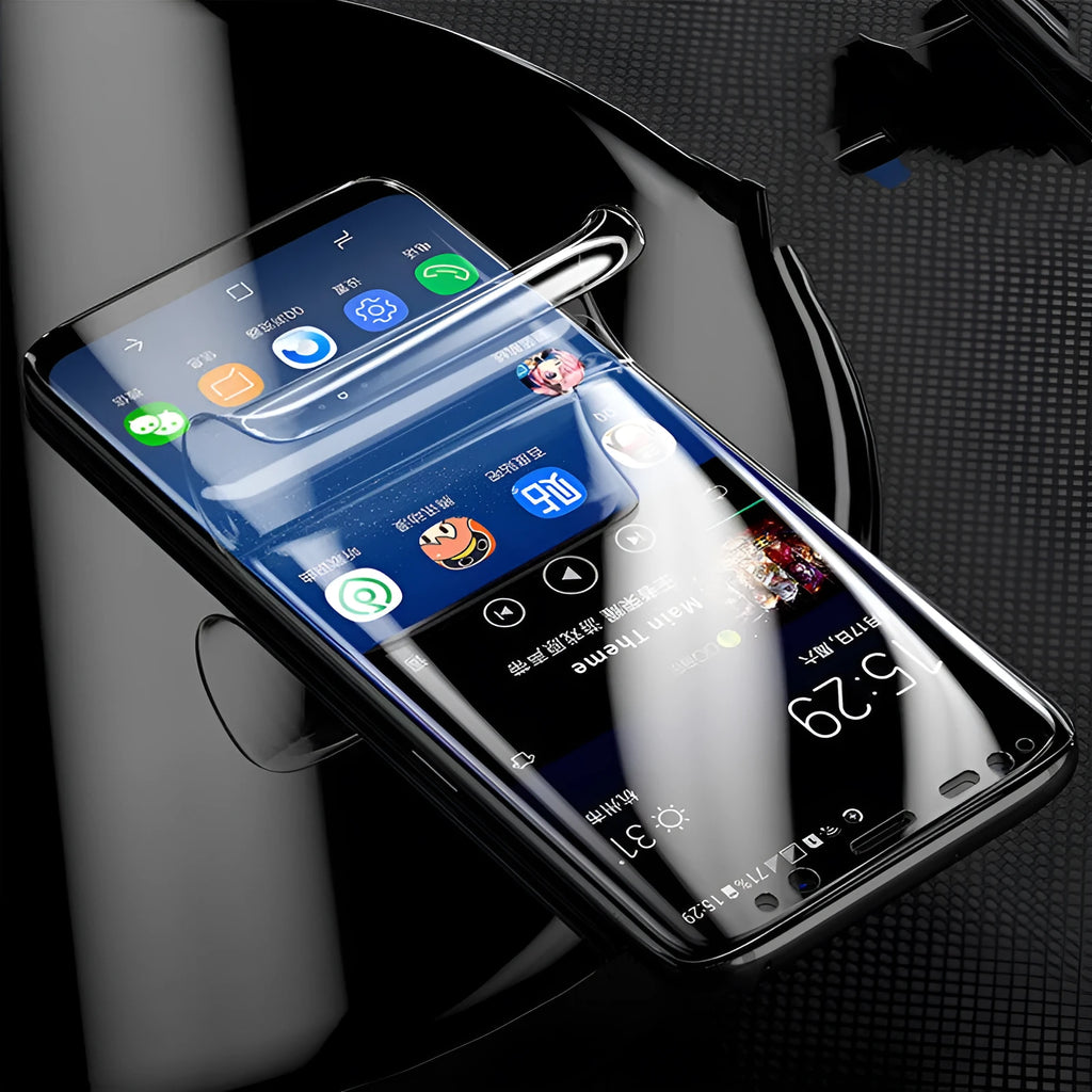 Purple Light Hydraulic Film curved screen protector for Samsung smartphones