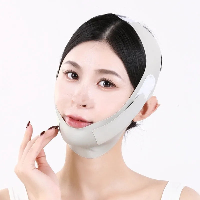 Small V face shaping mask in purple and green graphene 9.0 options with anti-sagging bandage design