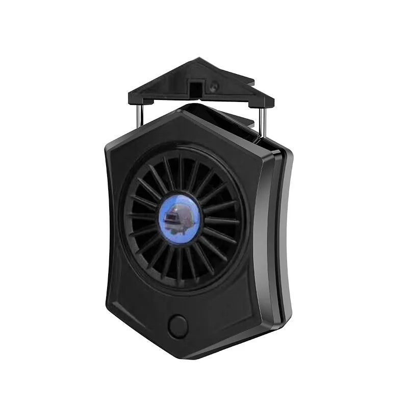 Black and white USB mobile phone radiator cooling fan for game consoles and smartphones