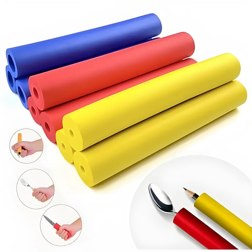 Set of rubber grip hoses with 10mm and 18mm inner diameters for utensils and pens