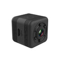 Black waterproof sports camera with MicroUSB port and TF card slot
