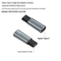 Black and gray aluminium alloy USB C charging adapter for 4.3V electric shavers and hair clippers.