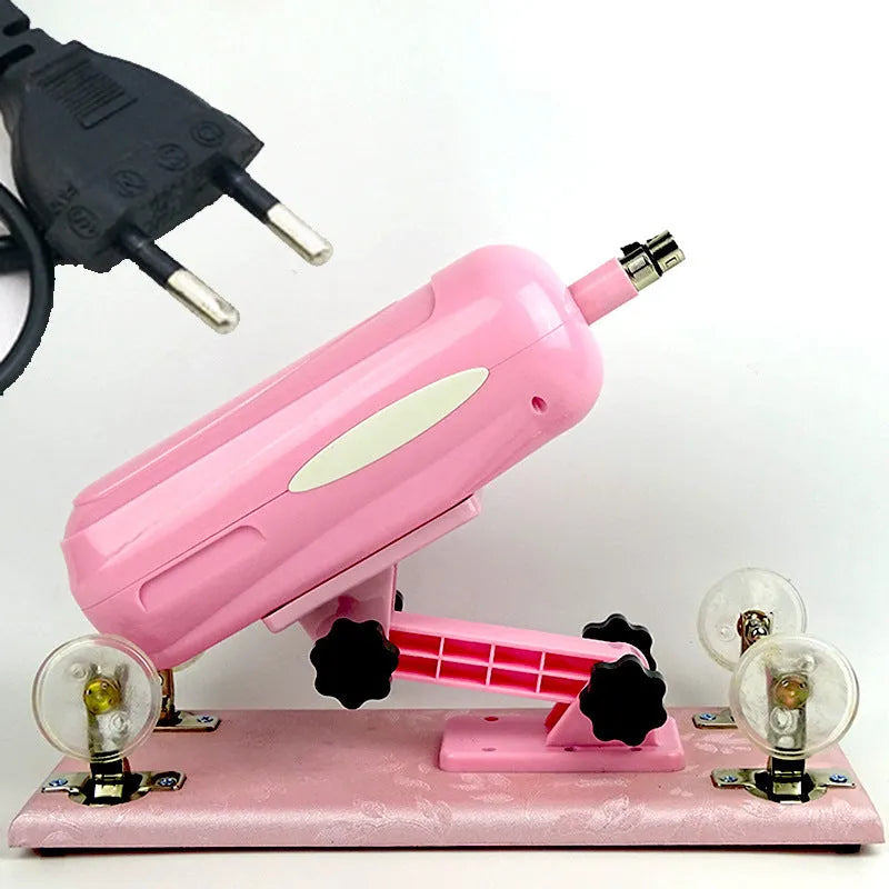 Bobb women's automatic telescopic thrusting sex tool in purple, black, and pink colours