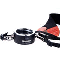 Aluminium camera lens flipper with cotton shoulder strap for quick lens exchange