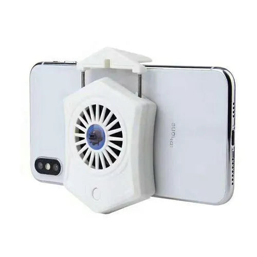Black and white USB mobile phone radiator cooling fan for game consoles and smartphones