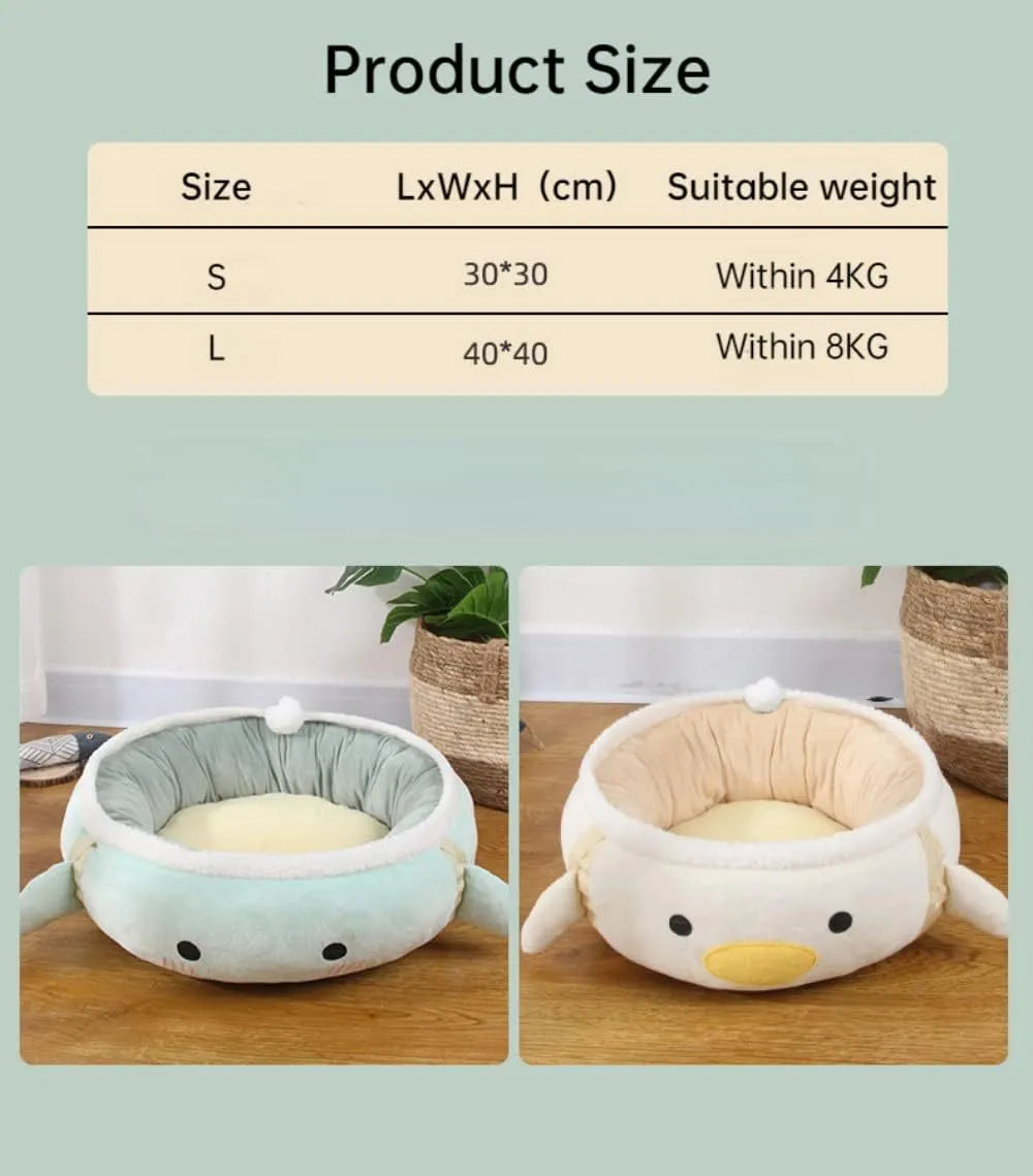 Green dinosaur-shaped cat bed with hanging straps that can be used flat or as a hammock