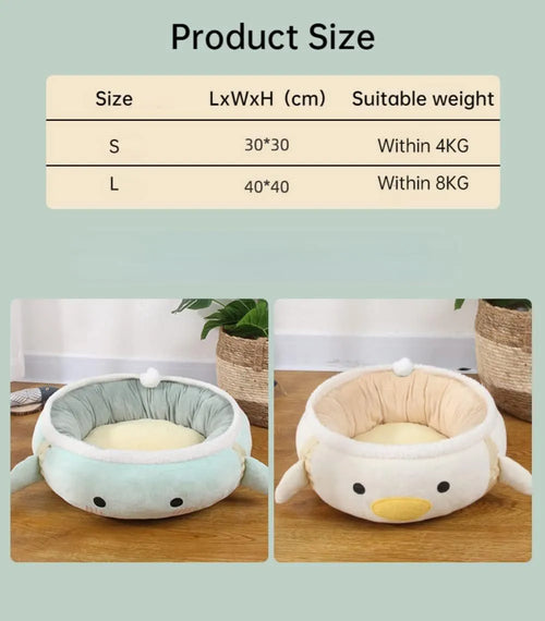 Green dinosaur-shaped cat bed with hanging straps that can be used flat or as a hammock