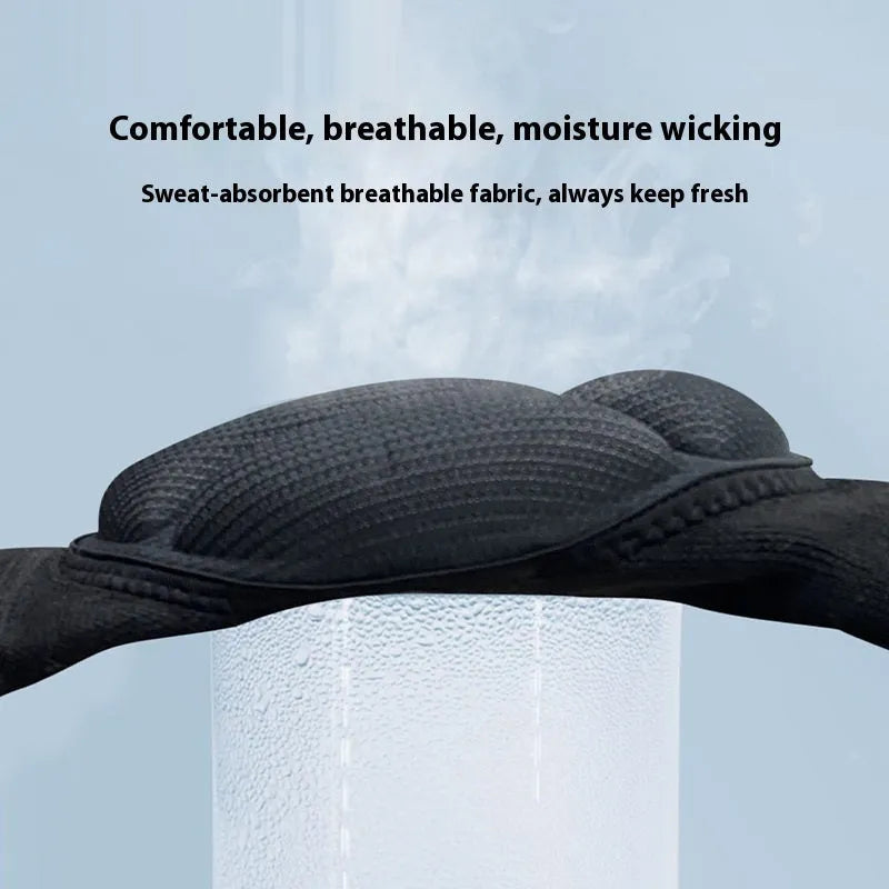 Black and blue thick sponge anti-collision kneepad for dance and sports.