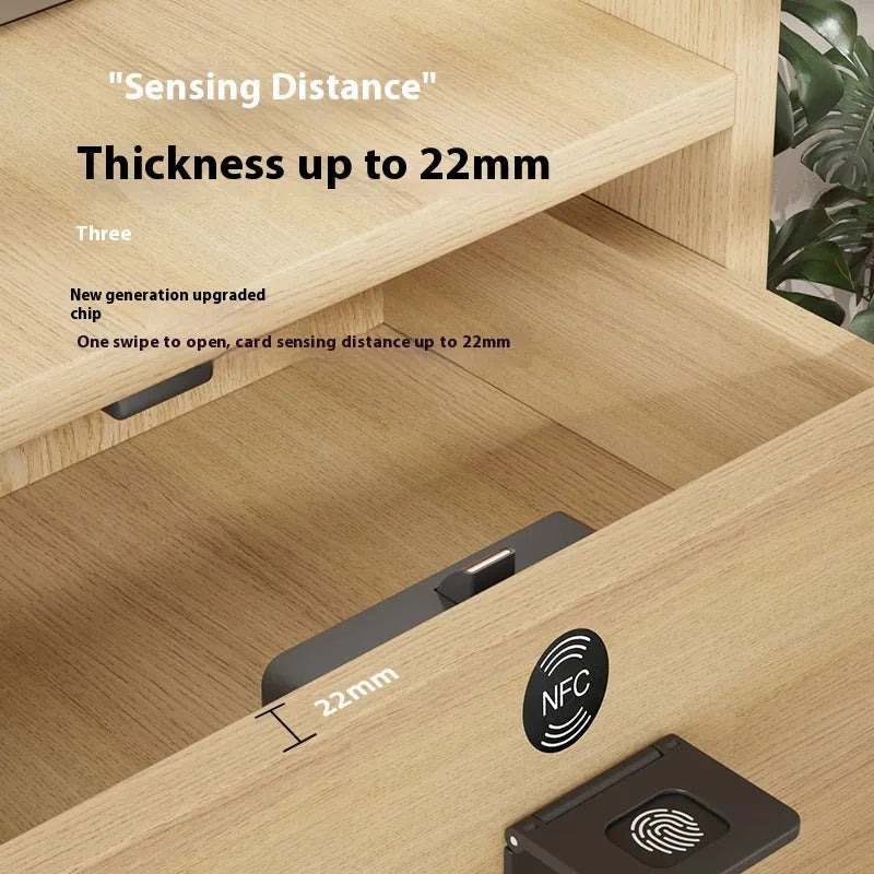 F079 punch free removable card drawer lock with key for wardrobes and cabinets