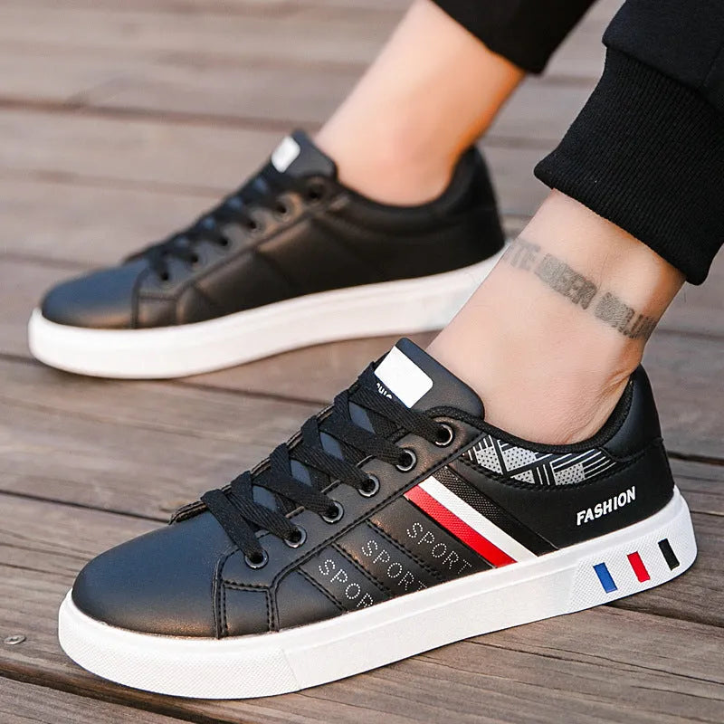 Sports shoes in Black, Gray, and White colour options showing size tags 39 to 44
