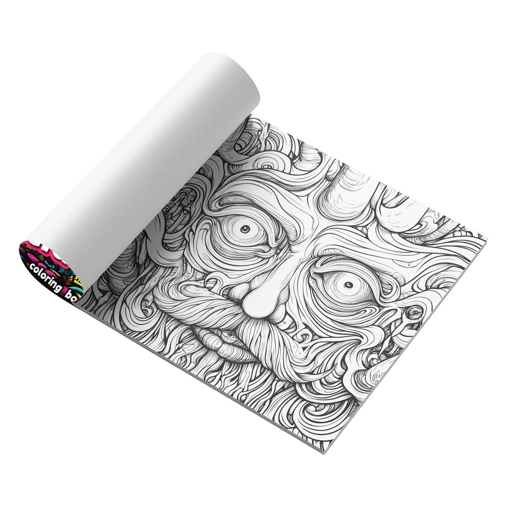Acid tour coloured painting book with 200mm length for creative drawing projects