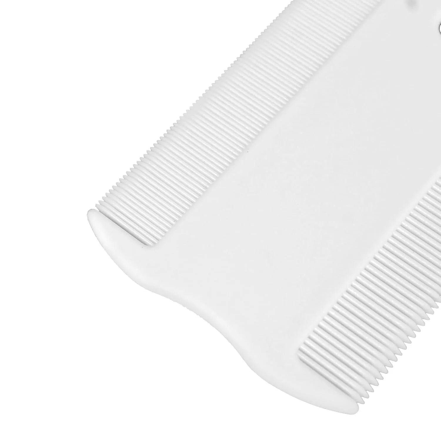 Double-sided plastic flea comb for pets with dense teeth, 0.85 cm by 5 cm