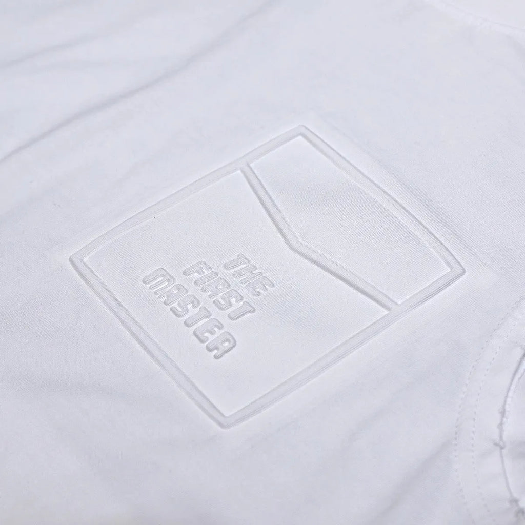 Men's loose fit cotton sleeveless t-shirt in black or white with straight hem design