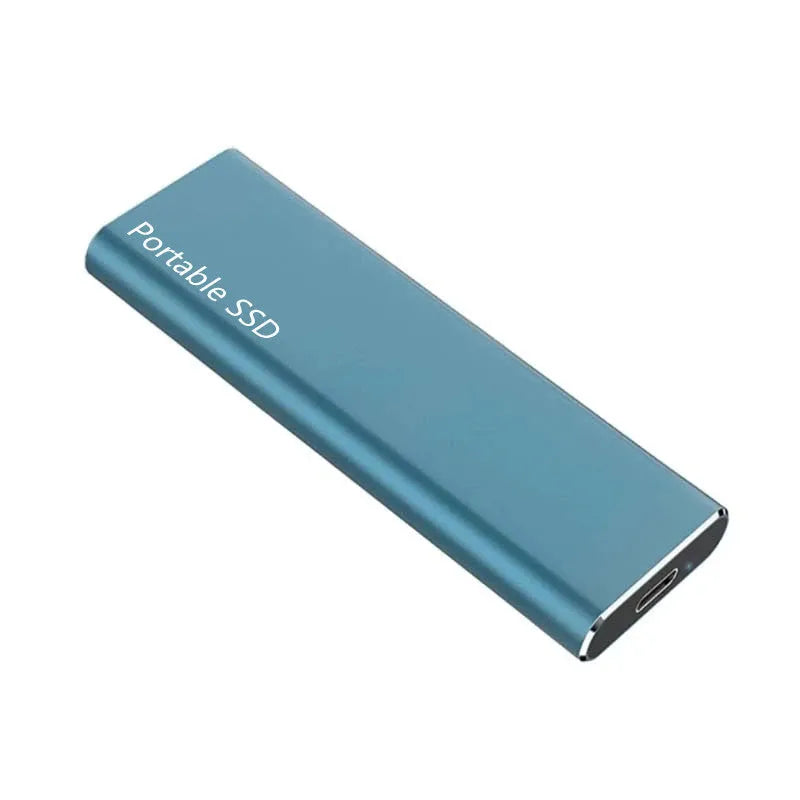 Metal shell mobile SSD expansion hard drive with ultra-thin design in red colour