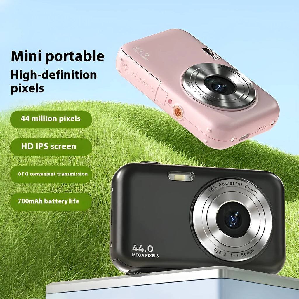 Children's digital camera in multiple colours with 2.4-inch screen and 44MP/1080p capabilities