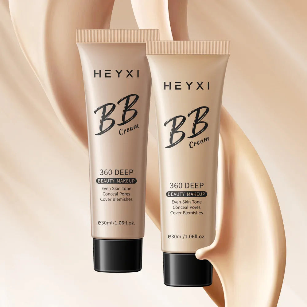 Waterproof BB cream in four colour options for universal skin coverage