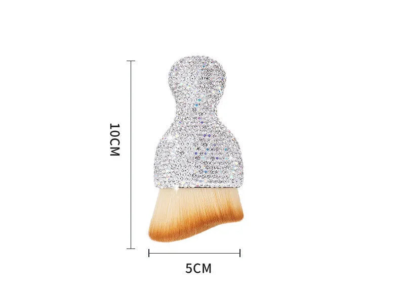 Car interior soft cleaning brush with flexible PVC construction and soft bristles for dashboard and vent dust removal