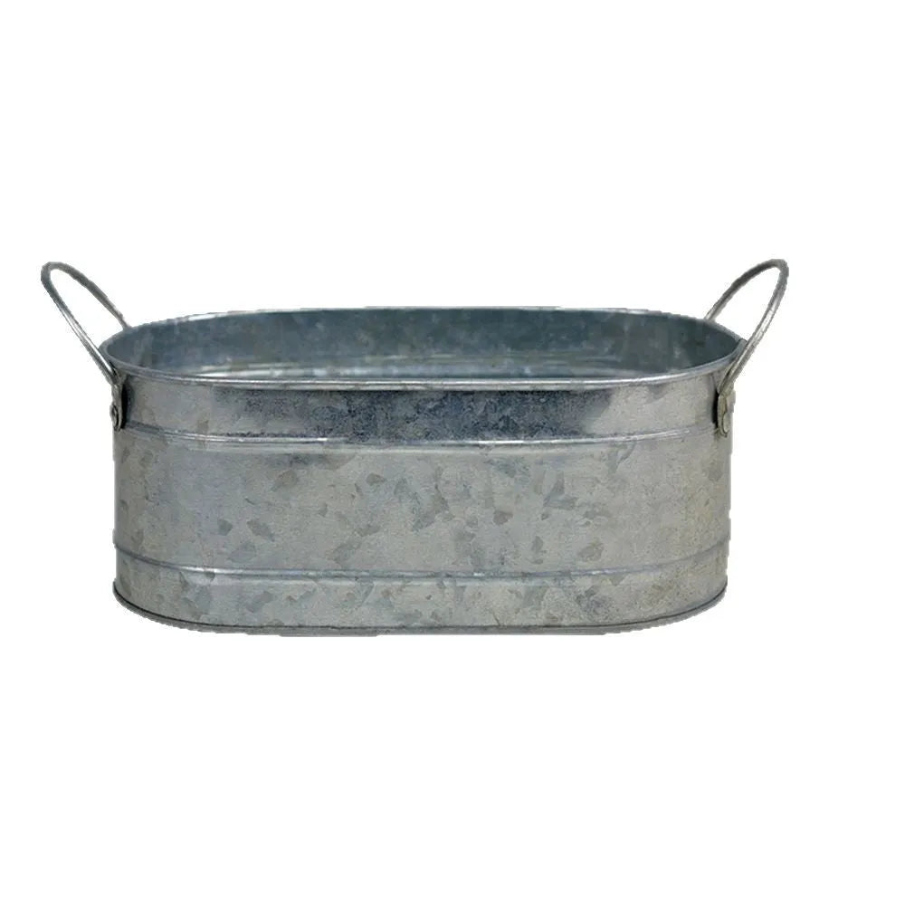Iron sheet succulent flowerpot for desktop use with corrosion-resistant metal construction