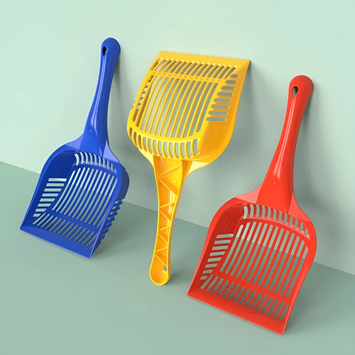 PP plastic cat litter scoop in red, yellow or blue colour with small or medium size options
