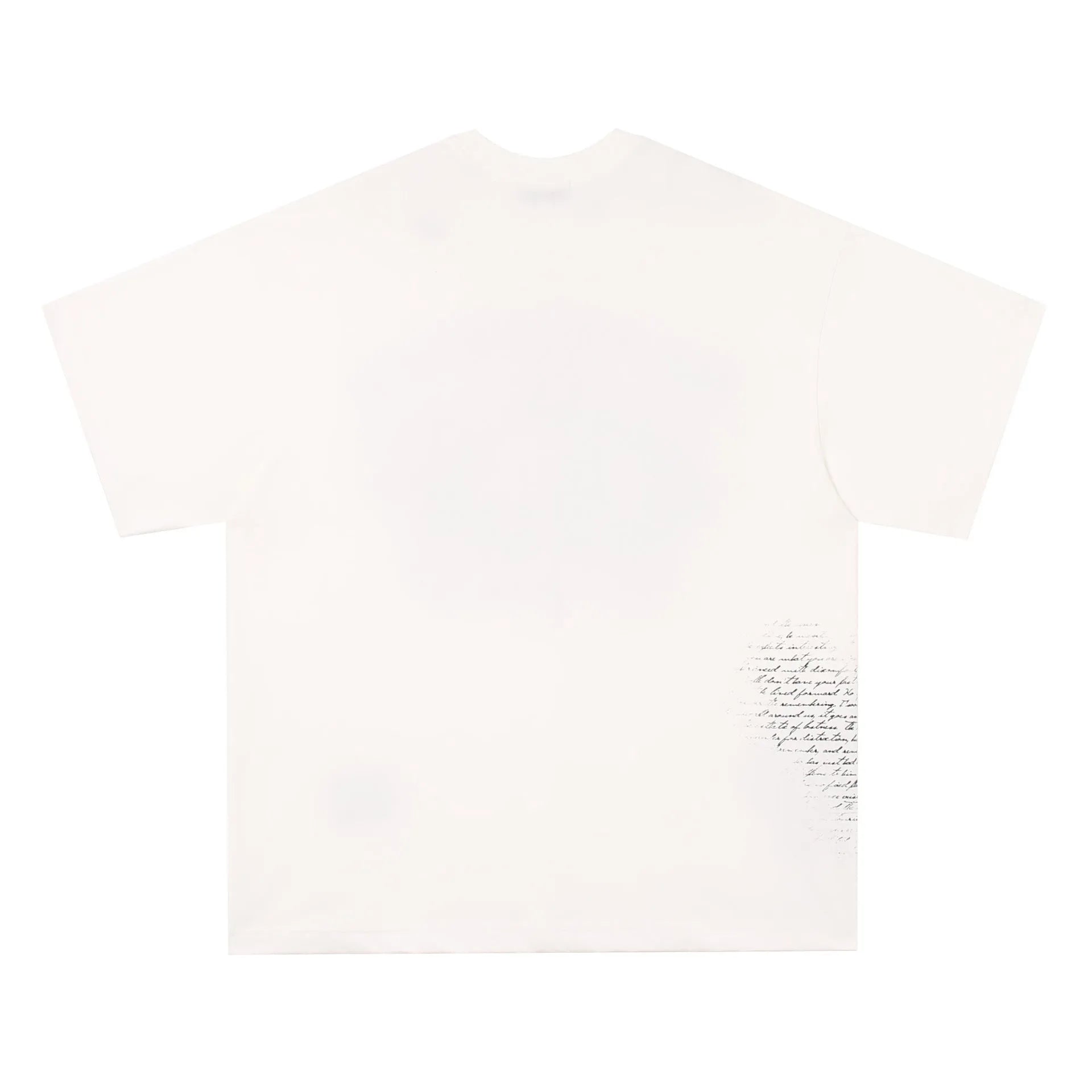 American retro hip hop gothic pure cotton T-shirt with letter print in black or white colour
