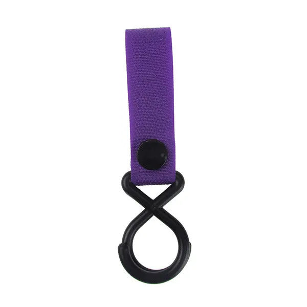 Nylon luggage velcro hook shown in multiple colour options including red, blue, green, and yellow variants