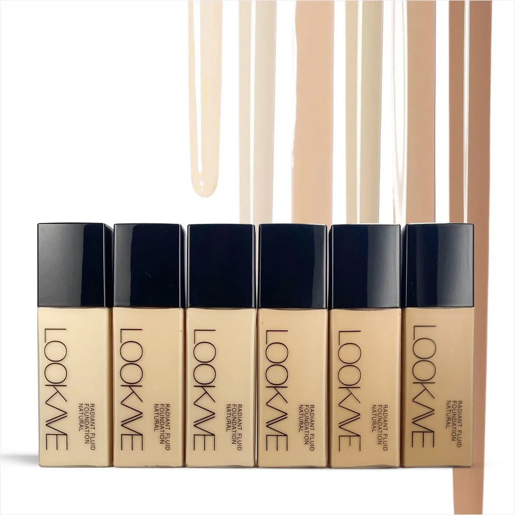 LOOKAVE Matte Liquid Foundation tube in 21c size with shade options LK63C-01 to LK63C-06