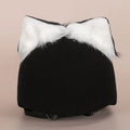 Plush fabric cartoon character helmet costume for a small dog on a white background.