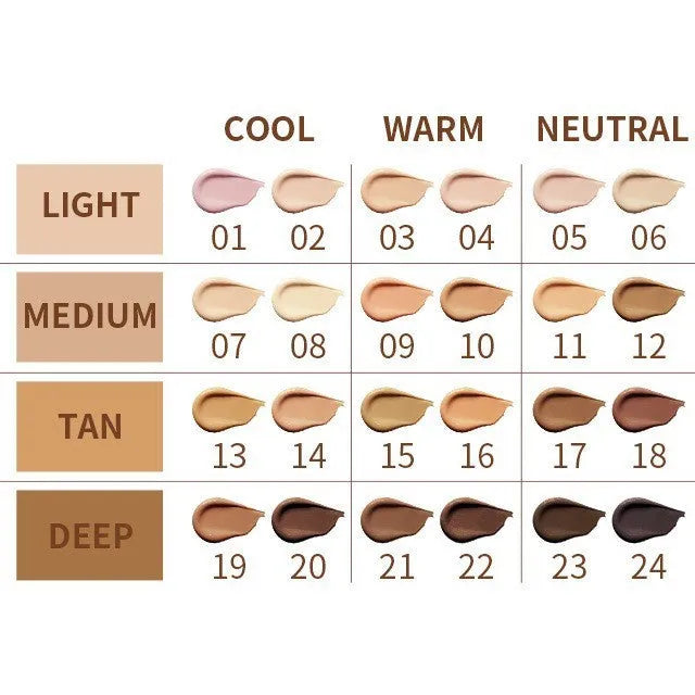 24-shade waterproof concealer contour stick pen for nose and face sculpting makeup.