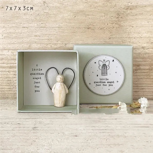 Boxed Guardian Angel ornament figurine gift in modern simplicity cartoon style