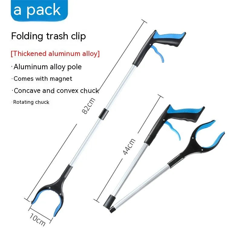 Blue trash folder artifact sewer pliers cable management tool with plastic and aluminum alloy construction
