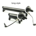 Black dog-shaped touch screen stylus pen showing adjustable length design and phone holder functionality