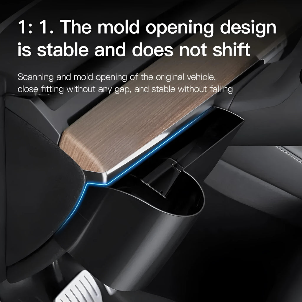 Plastic water cup holder for Tesla Model 3 and Model Y dashboard