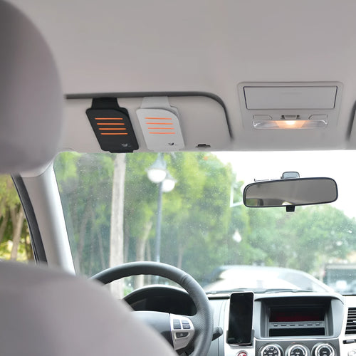 Car sun visor shading panel package with vehicle-mounted storage bag and 4 tablets