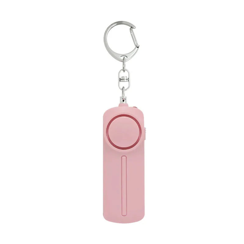 Girls self-defense alarm in pink with compact 86x30x20mm ABS plastic casing