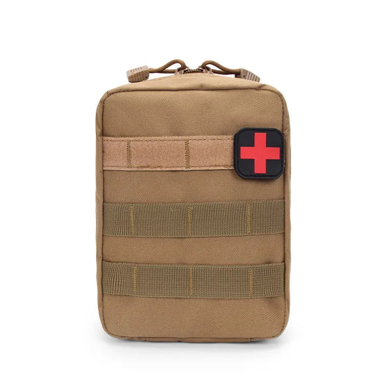 Tactical nylon medical accessory pouch with Velcro closure in multiple colour options