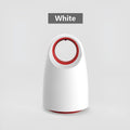 White or black household silent mosquito killer with USB cable, dimensions 12x12x21.5cm