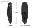 G10 G10S black voice remote control with silicone buttons and plastic shell for Android players