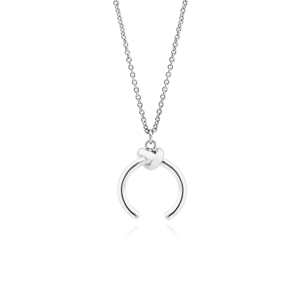 Vintage geometry pendant necklace with adjustable cross chain in gold or silver finish