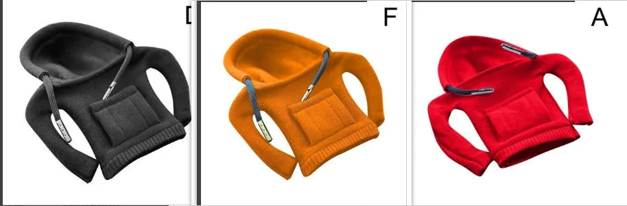 Blue cloth gear shift knob hoodie cover on a car gear lever