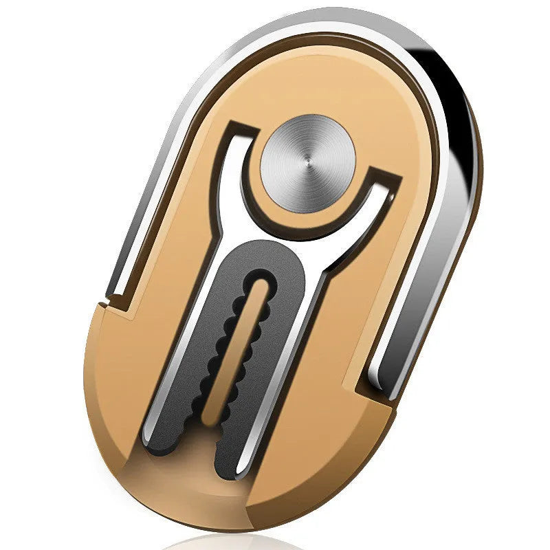 Universal car mobile phone bracket with ring holder in multiple colour options on a car dashboard.
