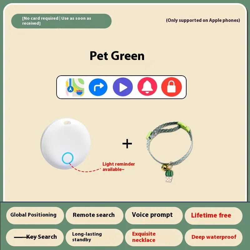 Pet GPS tracking device with collar attachment for cats and dogs