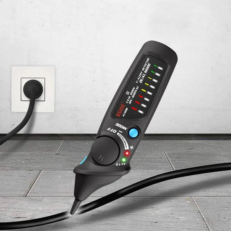 Smart sensor test pencil with round head for high-voltage electrical testing