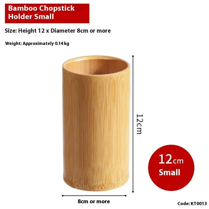 Bamboo chopsticks holder with multiple style options including bevel and groove designs