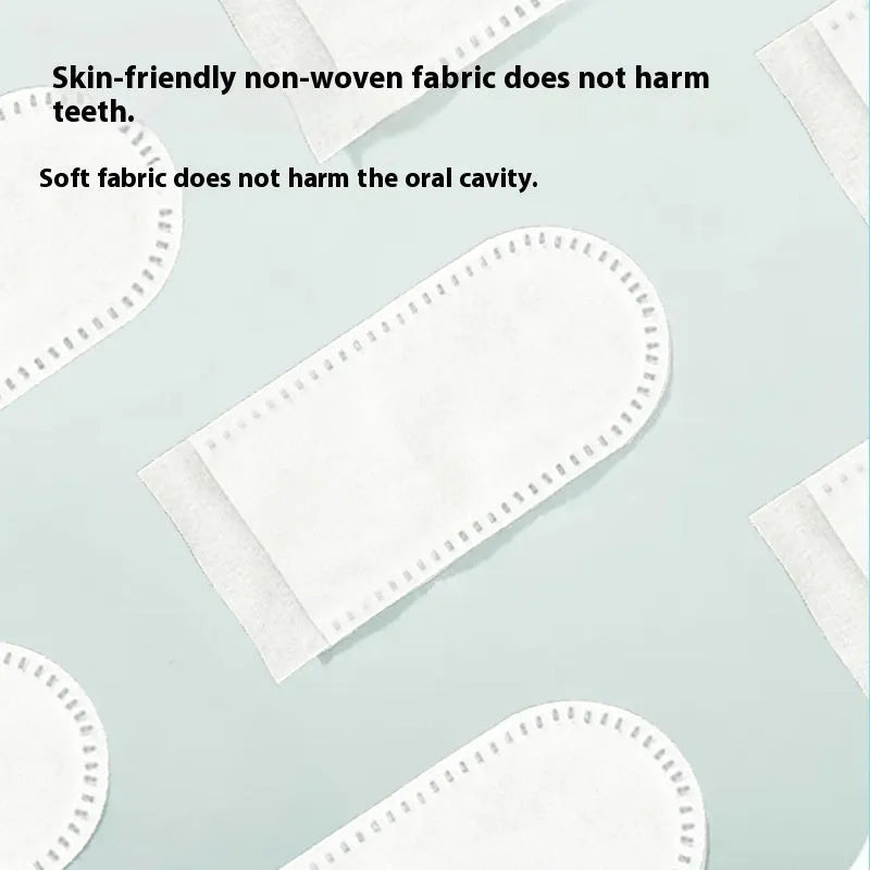 50-piece non-woven pet dental finger stall set for cat and dog teeth cleaning