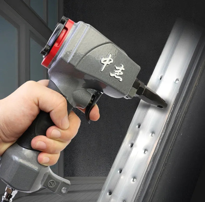 DK30 pneumatic nail gun for metal sheet punching with rubberised grip