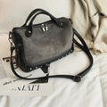 Soft PU leather women's tote shoulder bag with zipper closure in neutral colours